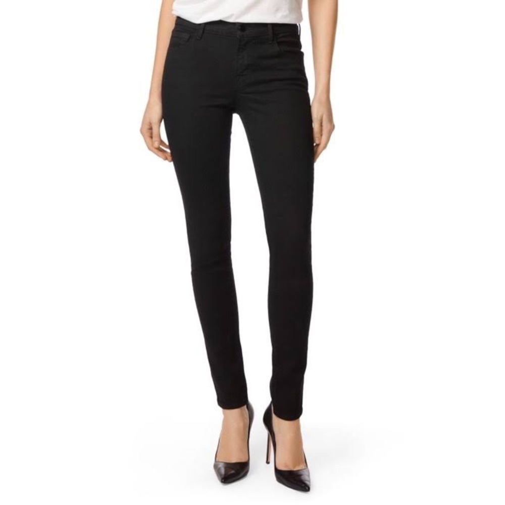 J Brand Skinny Leg Jeans Black Distressed Women’s 26